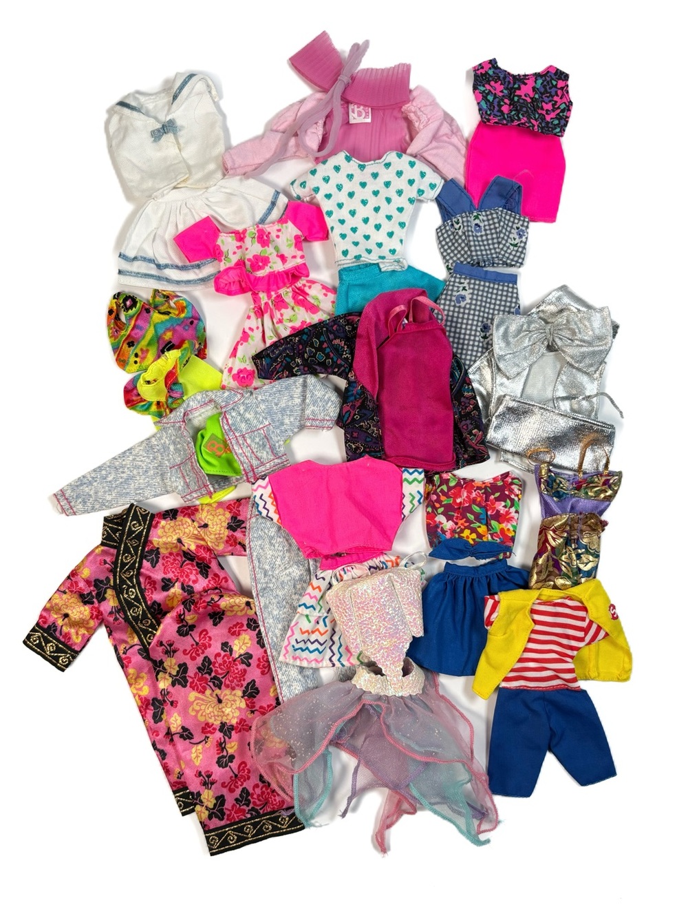 Vintage 90s Barbie Matching Set Bundle Lot Clothing